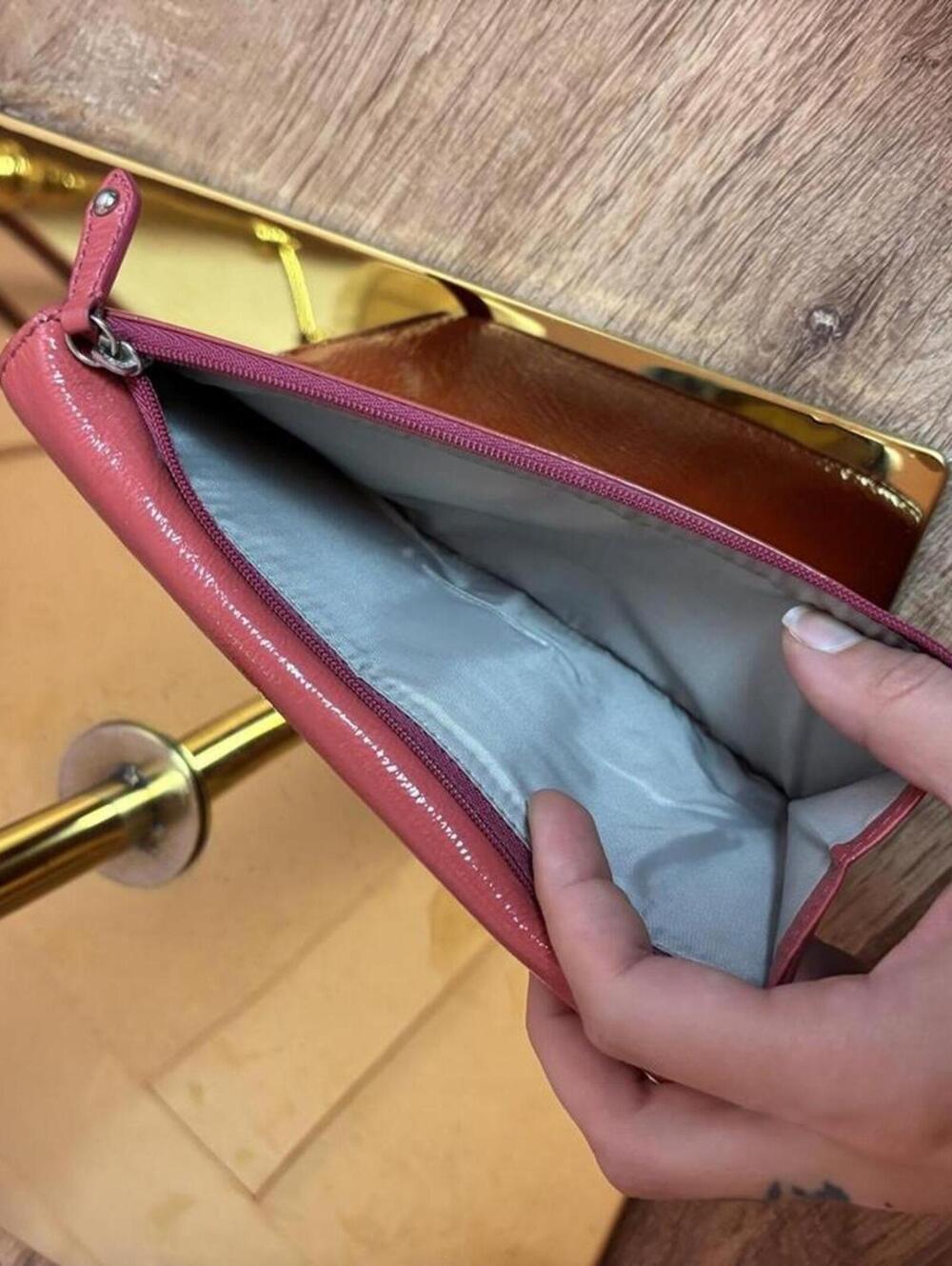 Coach Pink Wallet Trifold Leather - Picture 7 of 8